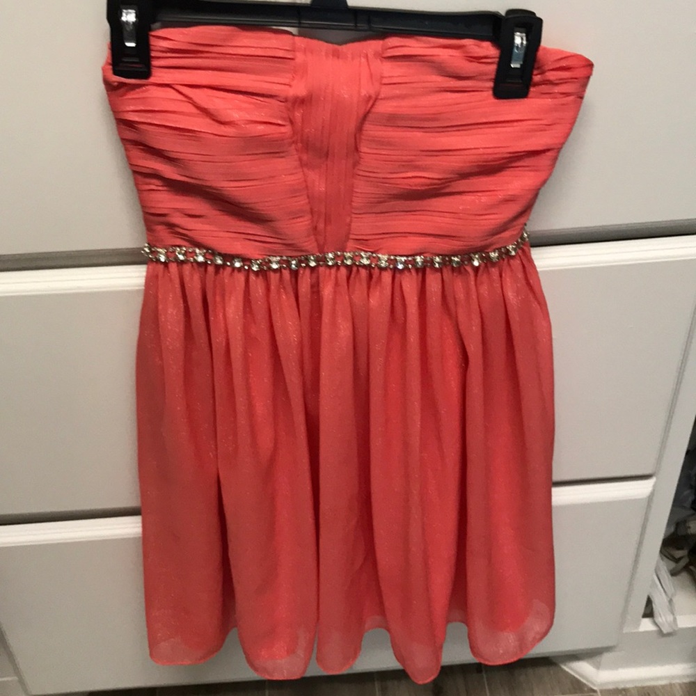 Mini Coral Formal Dress